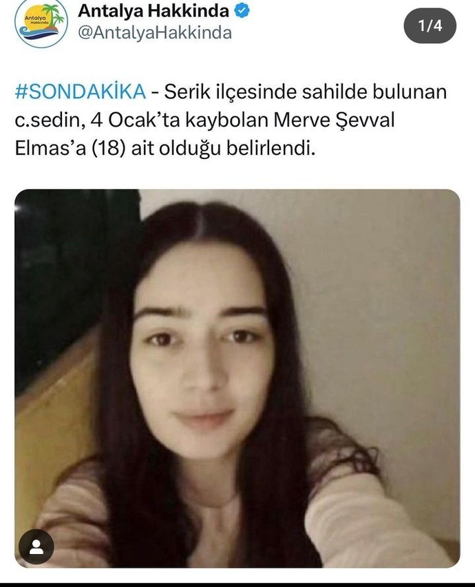 Antalya da ki cesetlerin biri 18 yaşındaki bi kıza aitmiş ne düşünüyorsunuz?