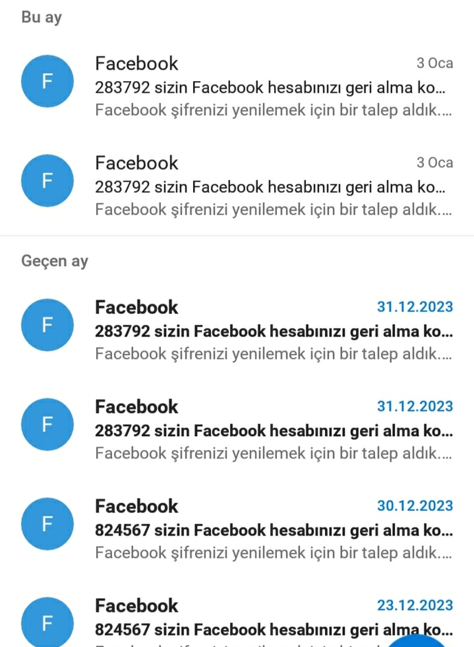 Bu neden olur? Biri facebook hesabimi mi calmaya çalışıyor?