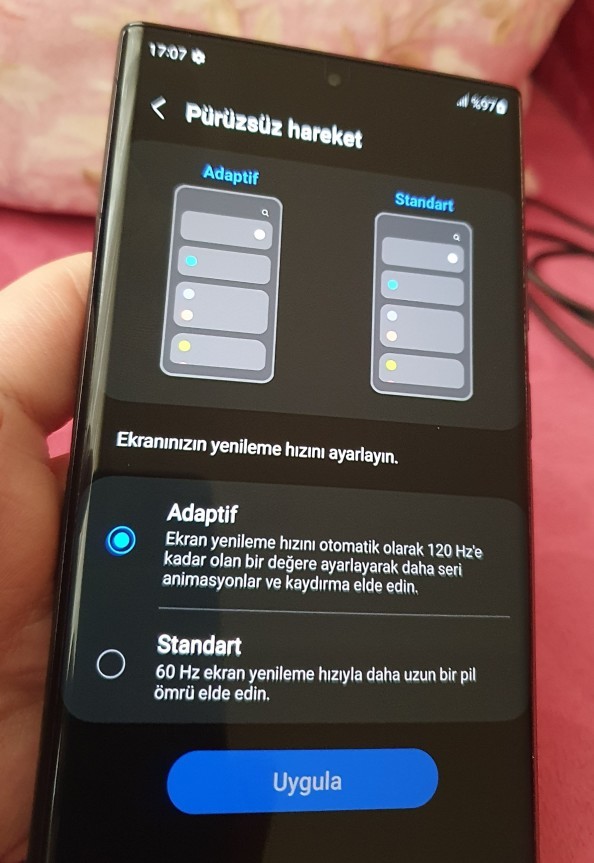 Telefonunuzun ekran tazeleme hızı kaç Hz ve ne kadar olmasını isterdiniz?