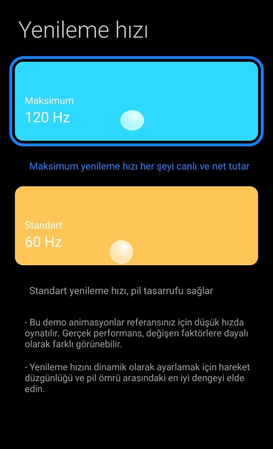 Telefonunuzun ekran tazeleme hızı kaç Hz ve ne kadar olmasını isterdiniz?