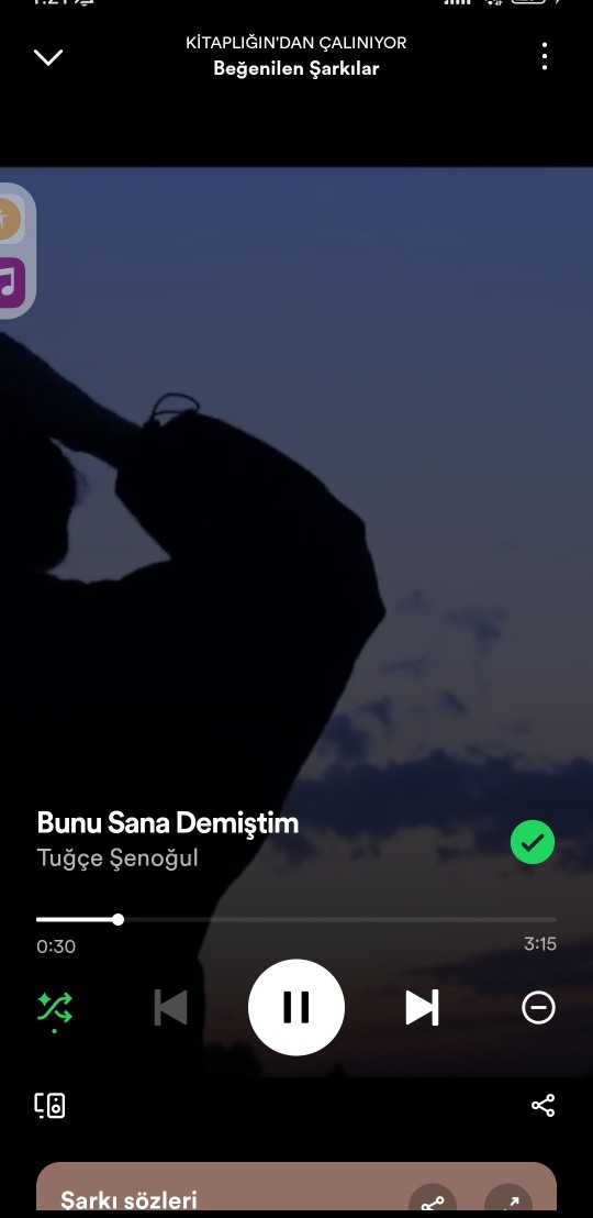 Dinlediğin şarkıdan bir söz ya da  dinlediğin şarkıyı direkt fırlat?