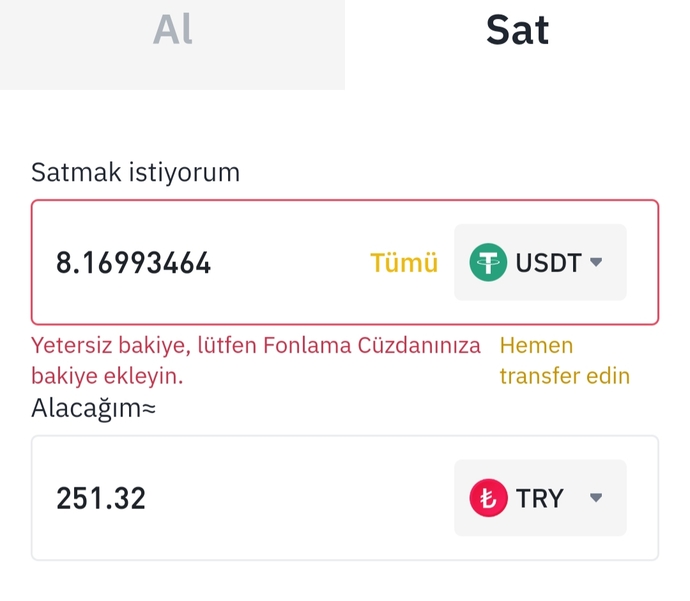 Binance global hesabımda nasıl satış yapıp paramı çekebilirim?