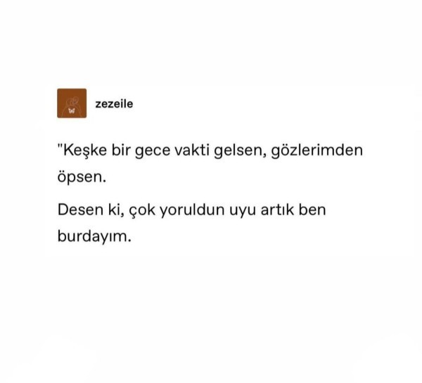 Demek istediğiniz birisi var mı?