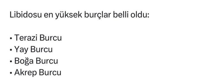 Size göre libidosu en yüksek burçlar hangisi?