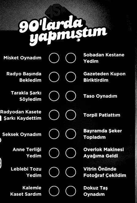 Sen 90larda hangisini yaptın?