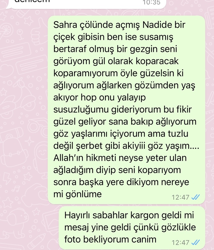 Sevince çok saçmalıyorum, siz ne yapıyorsunuz?