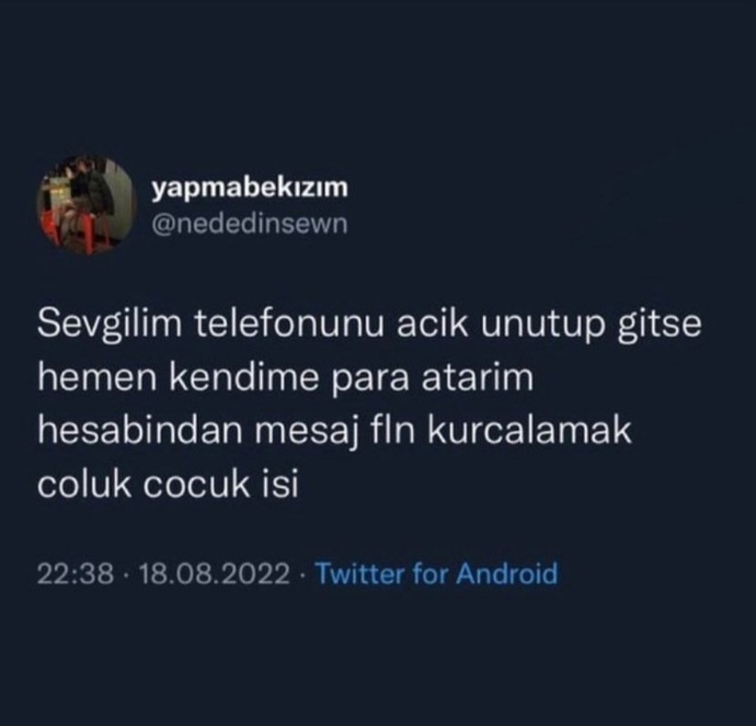 Telefonunu kurcalamam diyen koca yürekli üyeler için bir alkışşşş 👏