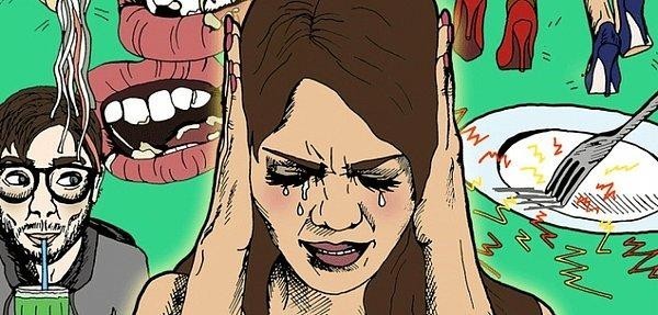 Ağız şapırdatma sesine bi ben mi uyuz oluyorum?