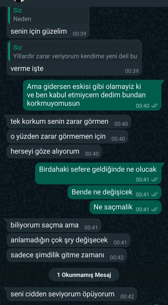 Bu mesajlaşmadan ne anladınız?