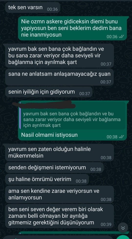 Bu mesajlaşmadan ne anladınız?