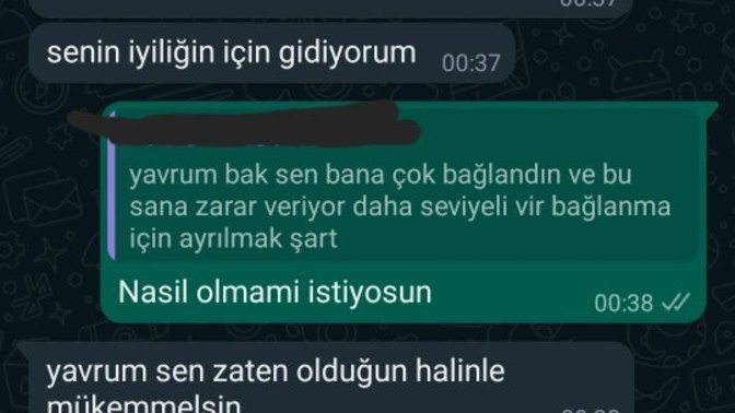 Bu mesajlaşmadan ne anladınız?