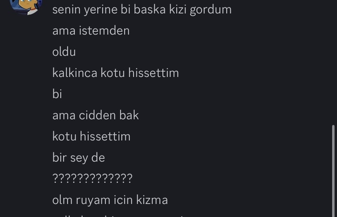 Yeni flörtleşmeye başladığım biri bana bunu yazdı affedilmez olduğunu düşünüyorum?