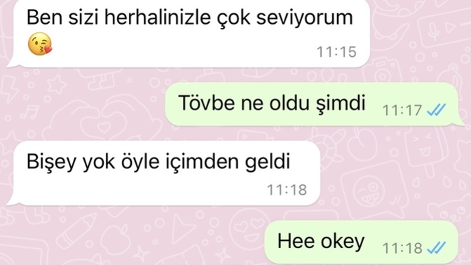 “Seni seviyorum” denilmesine verdiğin tepki ne oluyor?