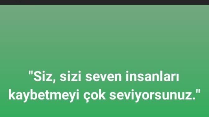 Hic seni seven insanı kaybettin mi?