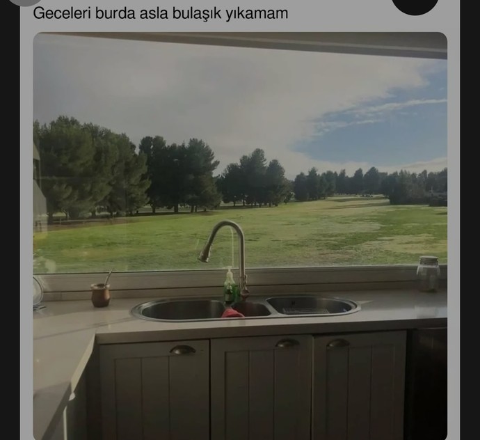Bulaşığınızı şöyle bir manzarada yıkamak ister miydiniz?