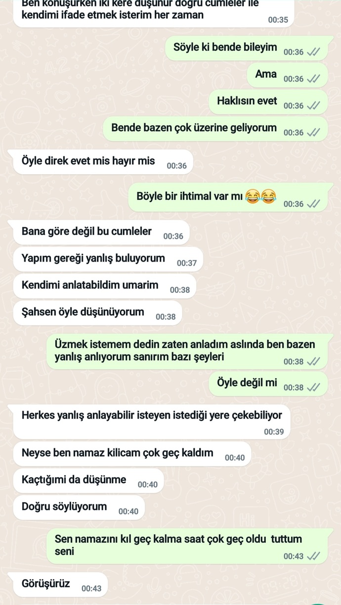 Sizce hoşlanmıyor mu?
