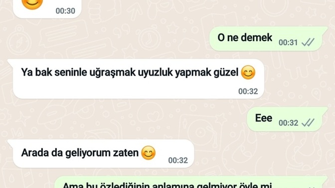 Sizce hoşlanmıyor mu?