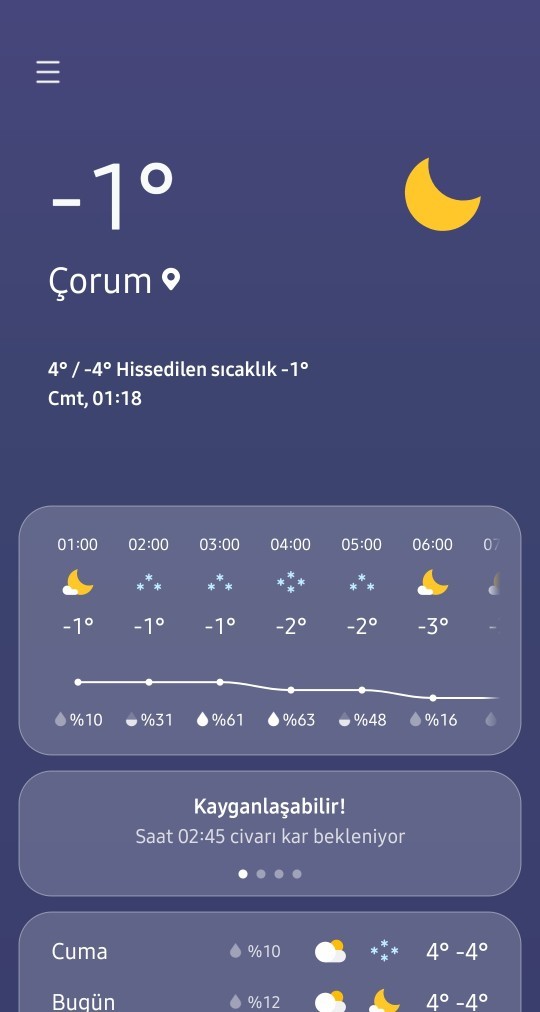 Gaziantep'te kar yağışı var! Sizin memlekette havalar nasıl?