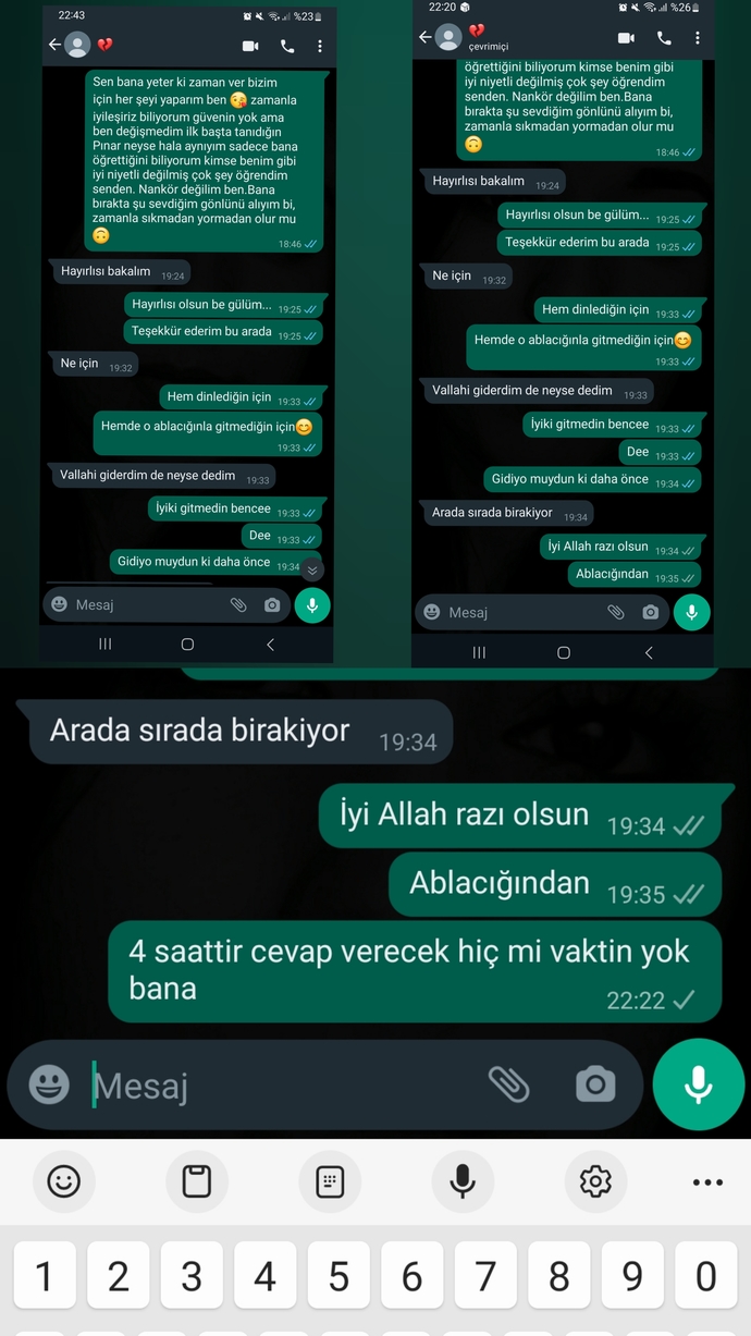 🙏Bir erkek neden böyle davranır.🙏 Dalga geçmeden cevap verirseniz sevinirim hiç iyi değilim şu an tavsiyeye ihtiyacım var🙏?