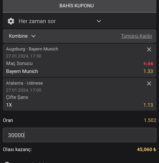Sizce 30 bin 45 bin olur mu?