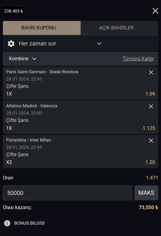 Her zaman olduğu gibi bir risk daha aldım 50 bine 23 bin nasıl para?