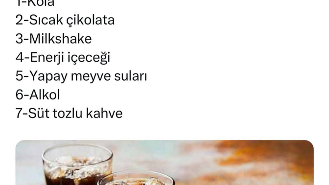 Dünyanın en zararlı içecekleri açıklanmış siz içiyor musunuz?