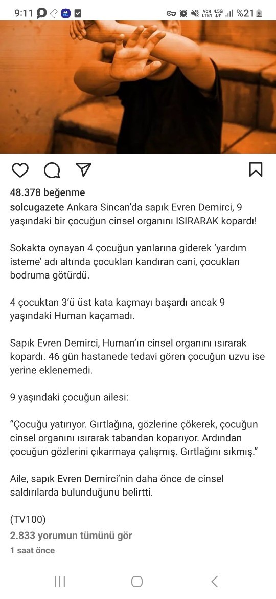 Vahşet bu ya bu çocuğun hayatı ne olacak?
