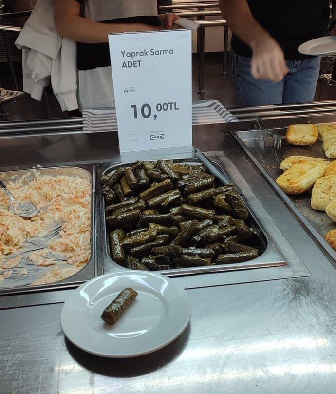 Bir tane yaprak sarmasının 10₺ olması normal mi?
