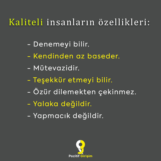 İnsanda kalite sizin için ne kadar önemlidir?