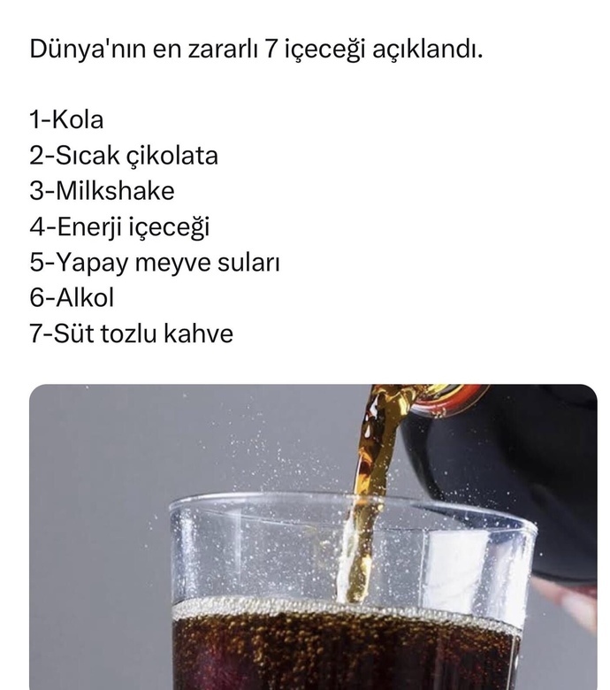 Dünyanın en zararlı 7 içeceği açıklandı! Siz bu içeceklerden hangilerini içiyorsunuz?