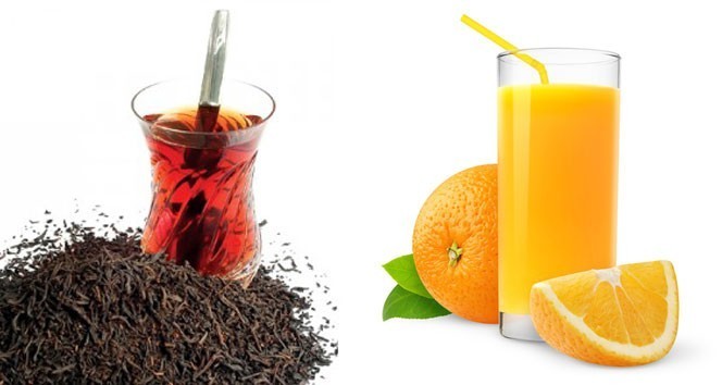 Kahvaltida tercihiniz nedir, cay mi yoksa Portakal suyu mu?