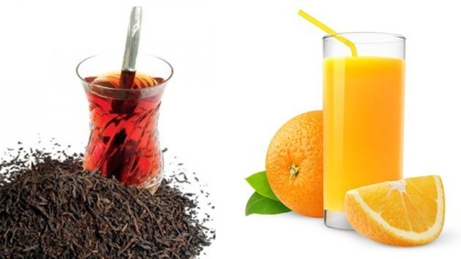 Kahvaltida tercihiniz nedir, cay mi yoksa Portakal suyu mu?