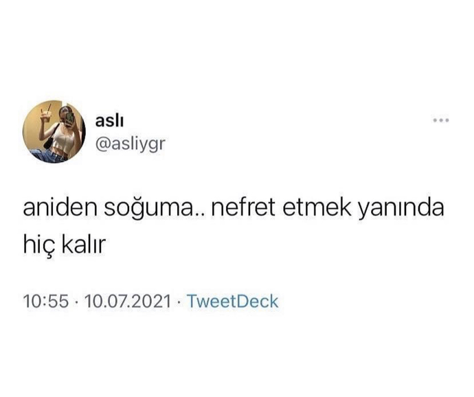 Hiç sevdiğiniz birinden aniden soğuduğunuz ya da nefret ettiğiniz oldu mu?