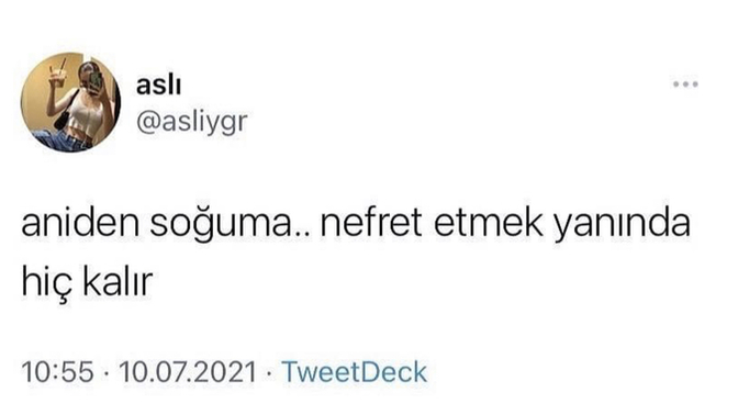 Hiç sevdiğiniz birinden aniden soğuduğunuz ya da nefret ettiğiniz oldu mu?