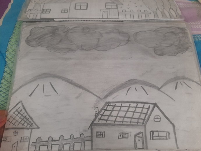 Bakın ne buldum! İlkokul dönemlerimde çizdiğim resimler güzel mi?
