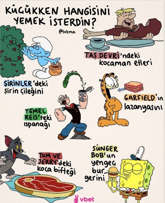 Küçükken hangisini yemek isterdin ?