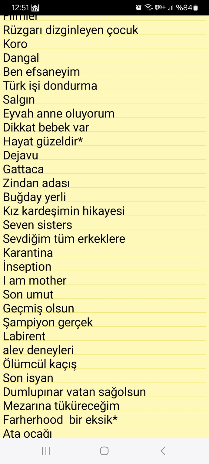 Güzel bir film tavsiyesi verecek olan var mı?
