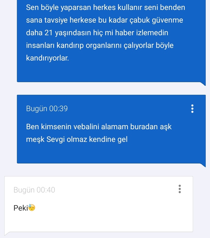 İnternetten tanıştığım kişiye güvenmeli miyim?