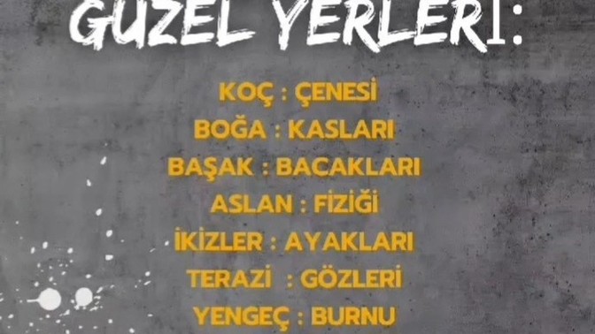 Burçların en güzel yerleri nerelermiş?