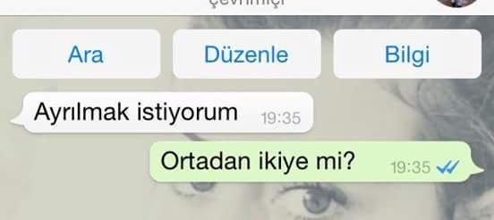 “Ayrılmak istiyorum diyen kişiye verilebilecek en güzel cevap nedir?
