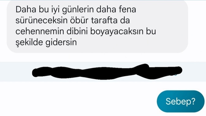 Bir baba böyle mesaj atar mı?