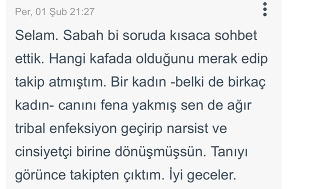 Feminist kızların tacizci olması. Şu yaşadığım şeye bakar mısınız?