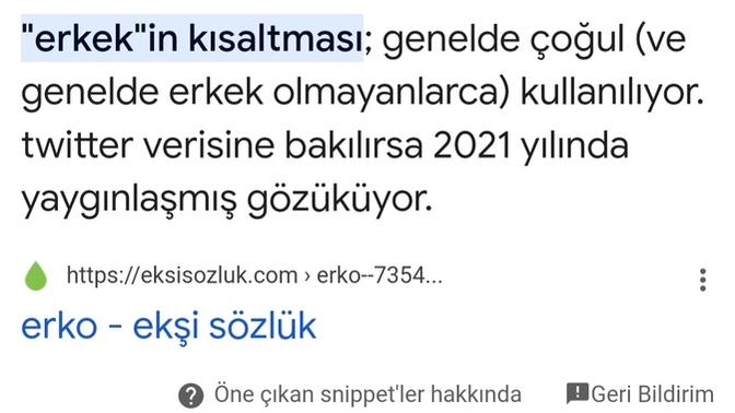 Bazı Kadınlar neden "Erkoo" der?