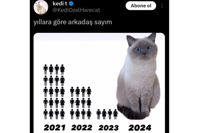 Yıllara göre arkadaş sayınız da artış mı var azalış mı?