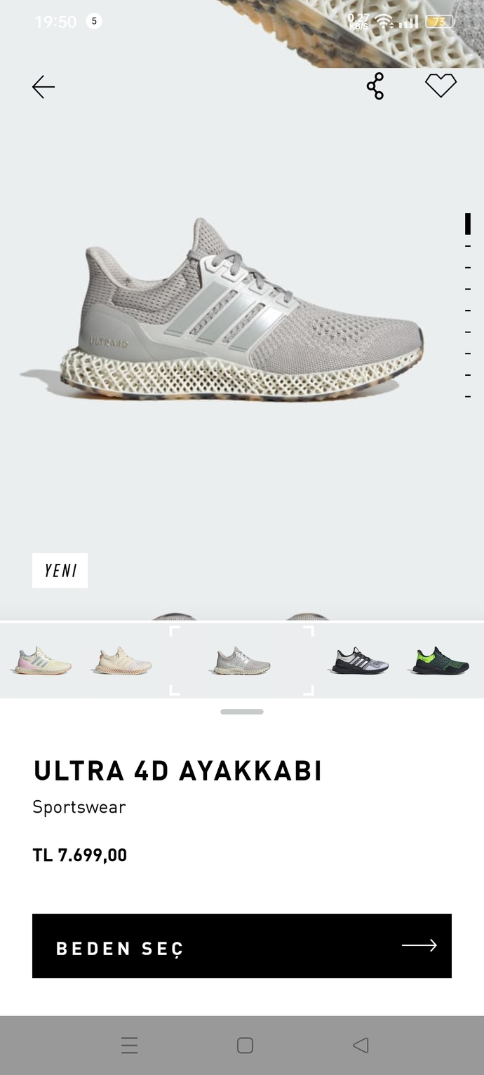 Sizce? 7600 TL bir ayakkabıya verilir mi belki kullananlar vardır Adidas ultra 4D?