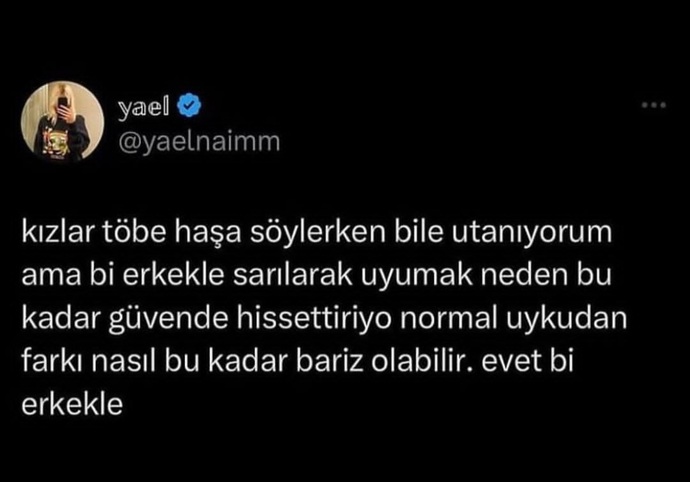 Sevdiğiniz insanla sarılarak uyumak, size güvende hissettirir mi❣️?