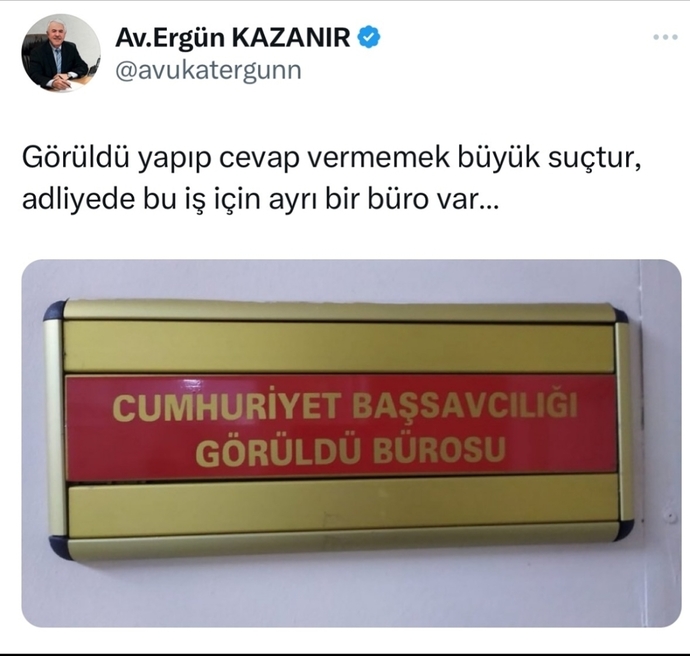 Görüldü yapmak suçsa cezası ne olmalı?