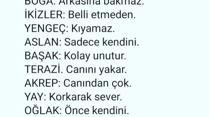 Sizin burcunuz nasıl sever?