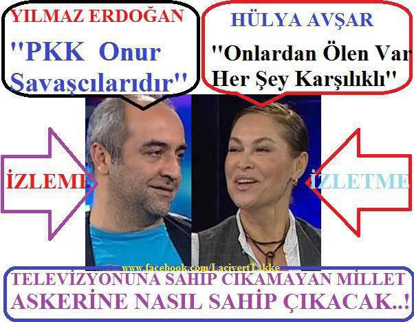 Bu terörist sempatizanlarının yaptığı dizileri ve sunduğu programları izliyor musunuz?