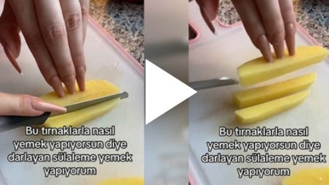 Eşiniz uzun tırnaklarıyla yemek yapsa tepkiniz ne olur?